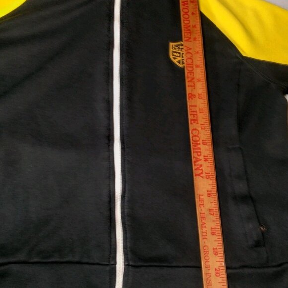 Lauren Ralph Lauren Active Jacket Women Large Athletic Full Zip Black Yellow - Picture 5 of 16